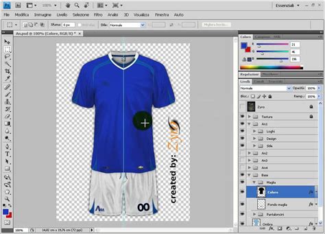 crea maglie da calcio.